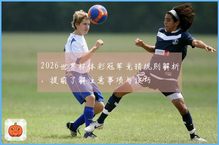 2026世界杯体彩冠军竞猜规则解析，提前了解注意事项与技巧